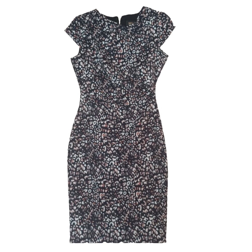 ABSTRACT SHEATH DRESS IN MINT CONDITION